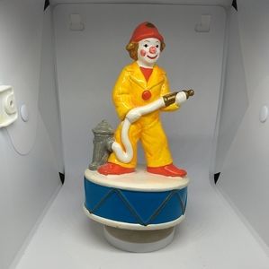 Ceramic Clown Gorham Music Boxes- Fireman W/ Hose